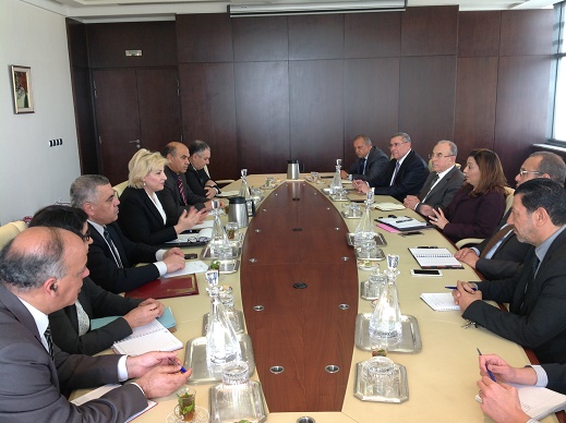 جلسة عمل بين منظمة الأعراف ومركز النهوض بالصادرات